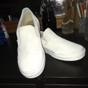 Unisex white vans